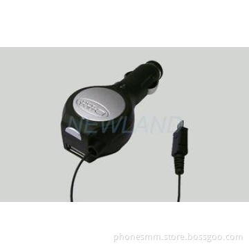 5V 2A Retractable Micro USB Charger , Portable USB Car Char